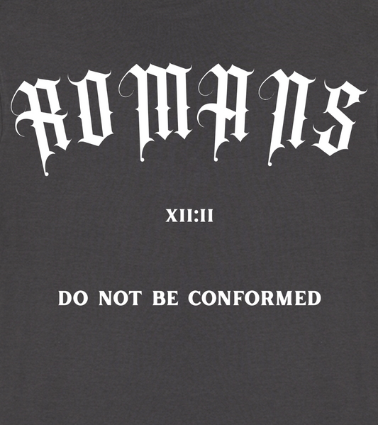 Romans 12:2 T-shirt  - Grey