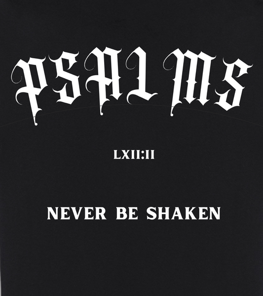 Never Be Shaken T-shirt  - Black