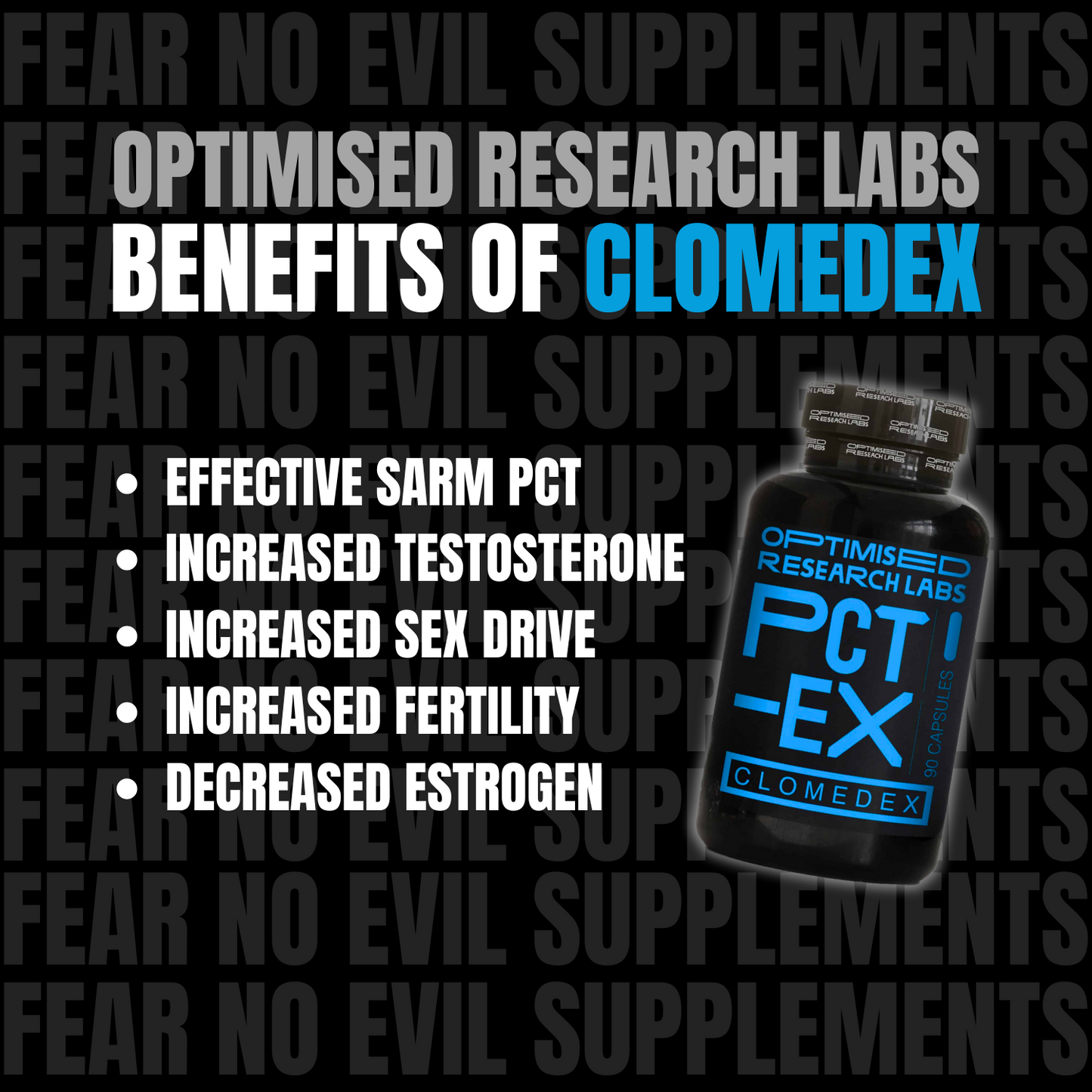 BENEFITS OF ORL SARM PCT CLOMEDEX