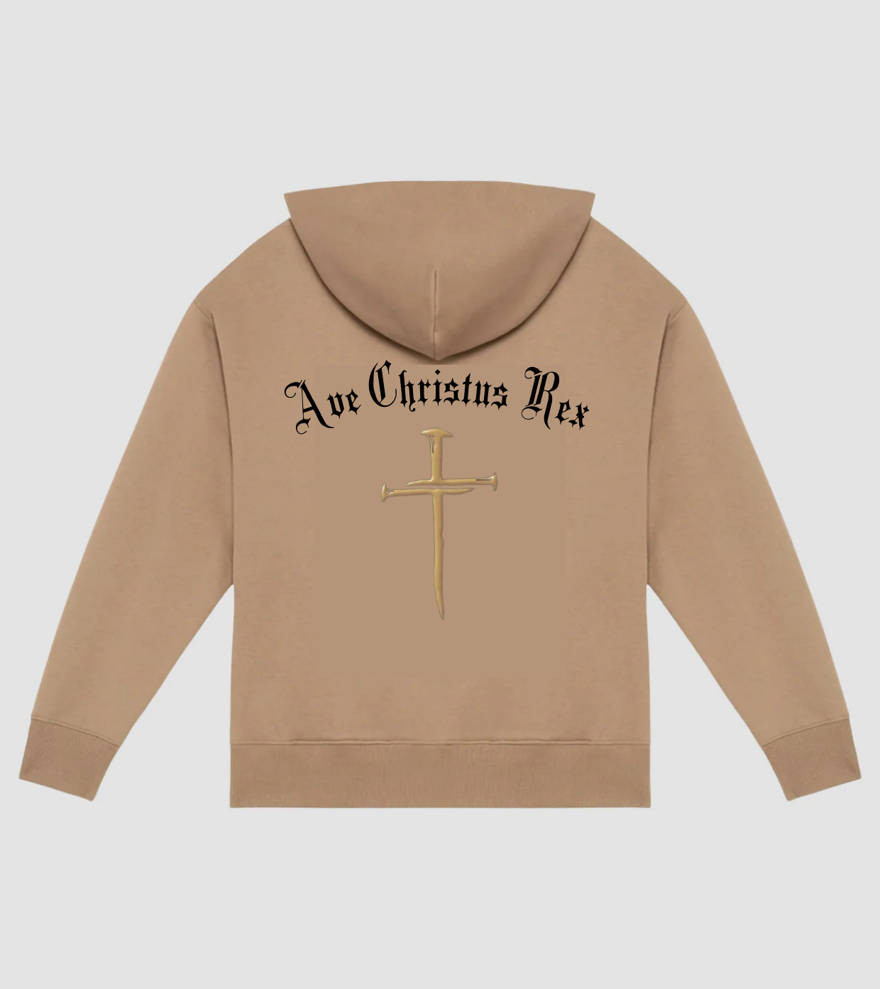 Ave Christus Rex Hoodie - Driftwood