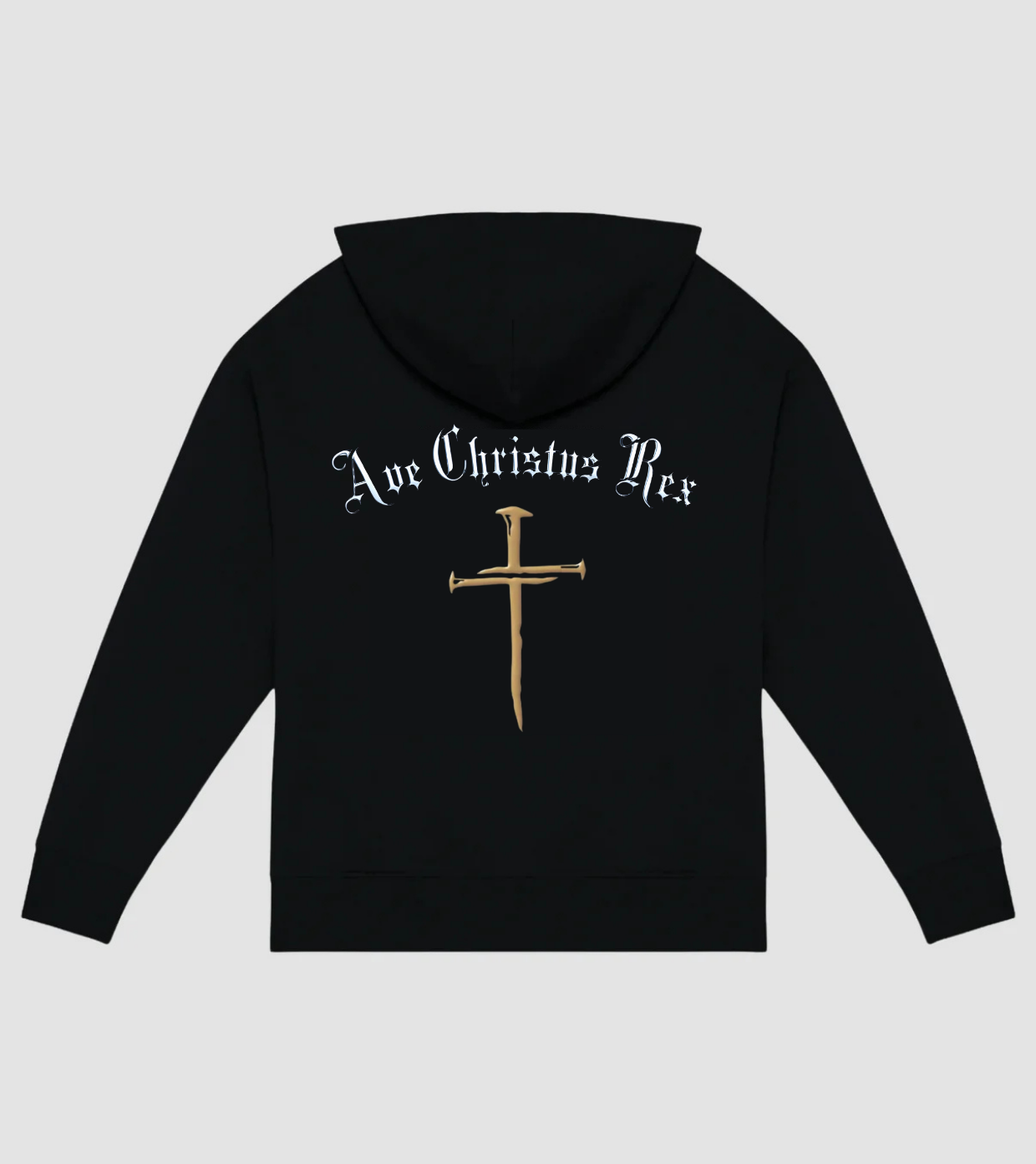 Ave Christus Rex Hoodie - Black