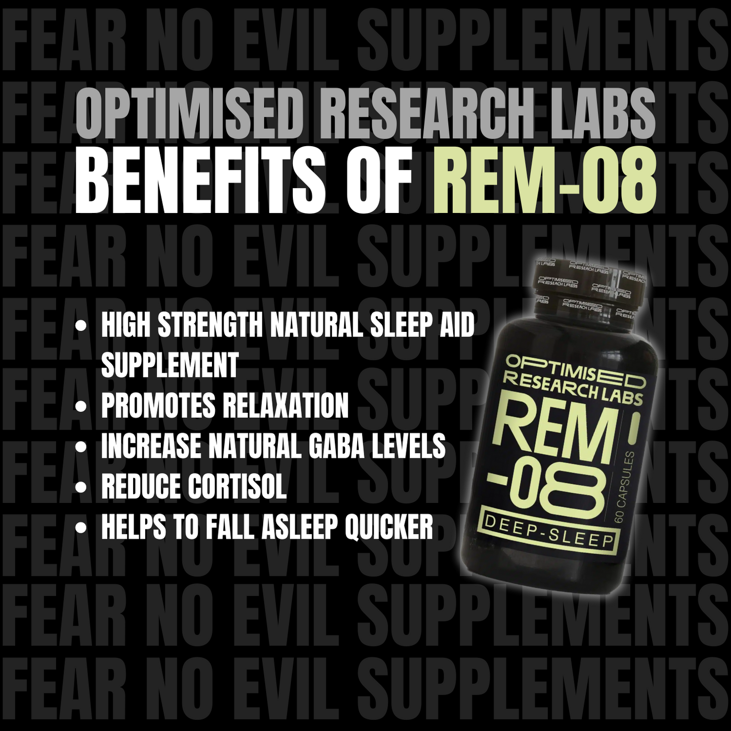 BENEFITS OF ORL DEEP SLEEP REM-08 NATURAL SLEEP AID SUPPLEMENT