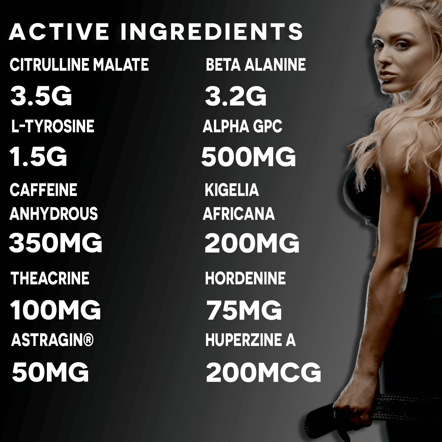 TIME 4 NUTRITION  PRE-WORKOUT INGREDIENTS