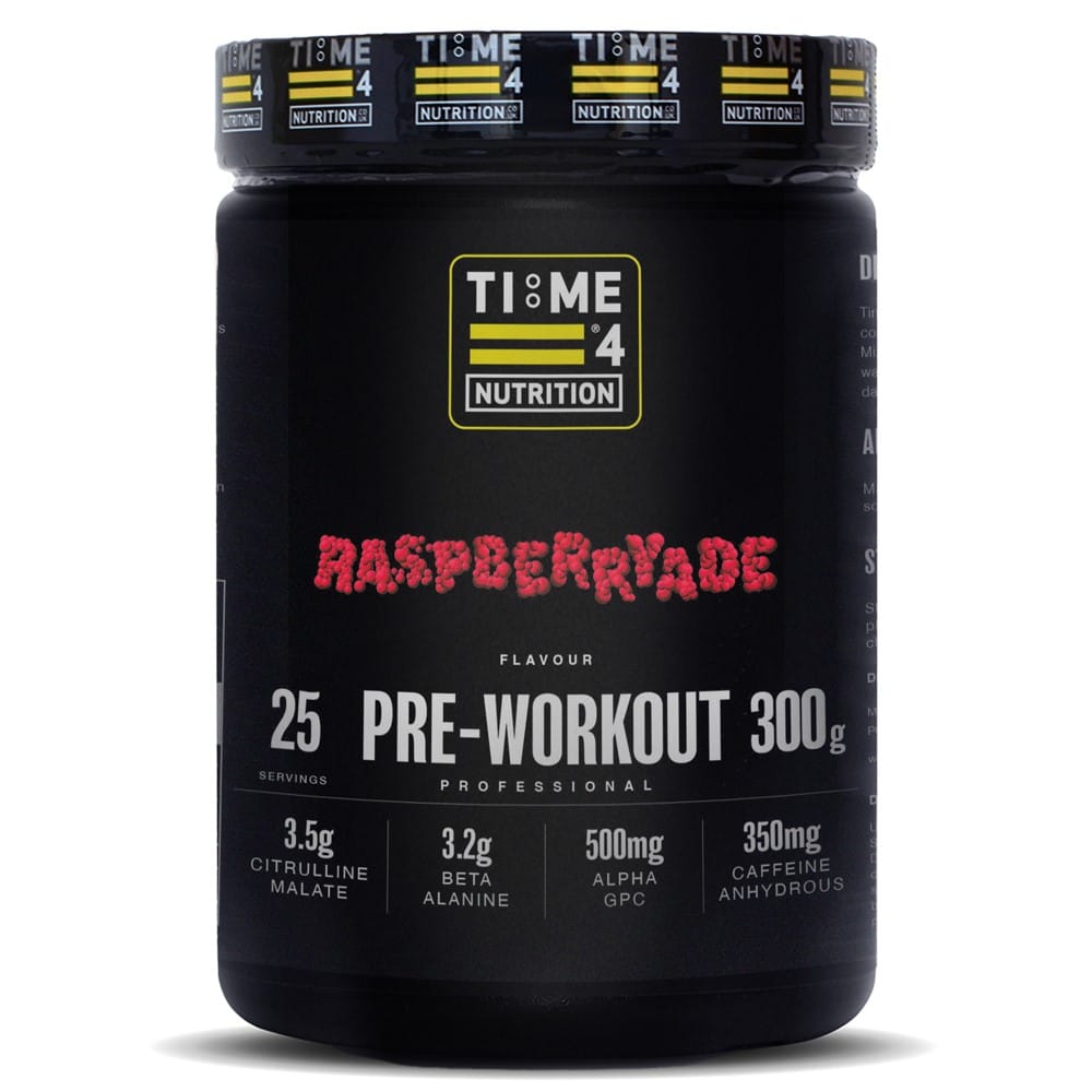 TIME 4 NUTRITION RASPBERRYADE PRE-WORKOUT 300g