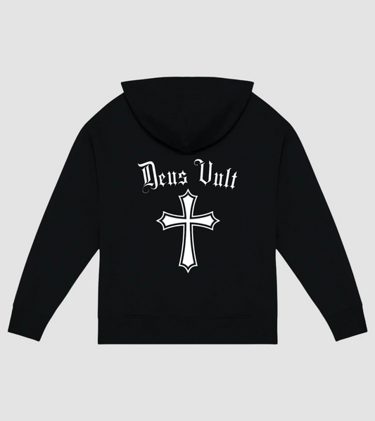 Deus Vult Hoodie - Black
